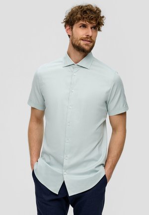 KURZARM DOBBY STRUKTUR - Chemise - helles türkis