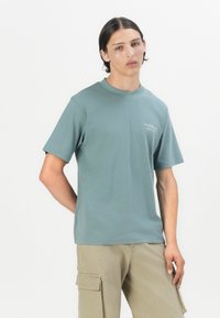 Jack & Jones PREMIUM JPRBLACHAD BRANDING CREW NECK TEE - Marškinėliai su spaudiniu - goblin blue