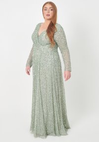 BEAUUT EMBELLISHED SEQUINS - Abiti per occasioni speciali - sage green