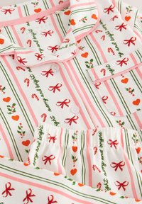 Next REGULAR FIT CHRISTMAS BUTTON THROUGH SET - Pyjama set - red/cream bow candy cane