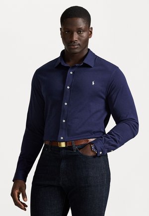 JERSEY SPREAD-COLLAR SHIRT - Shirt - cruise navy