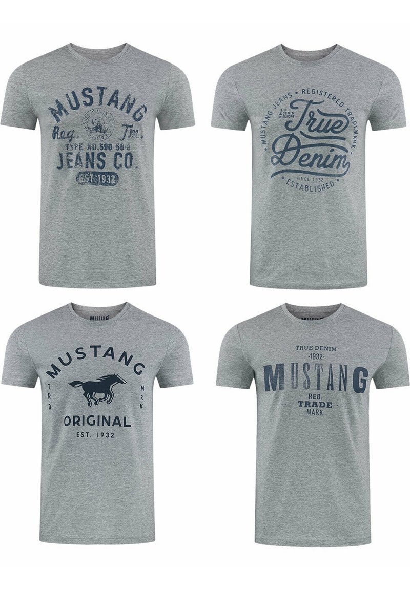 Mustang TEE 4 PACK - T-shirt print - farbmix