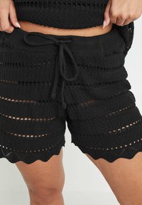 Yours Clothing POINTELLE - Uimashortsit - black