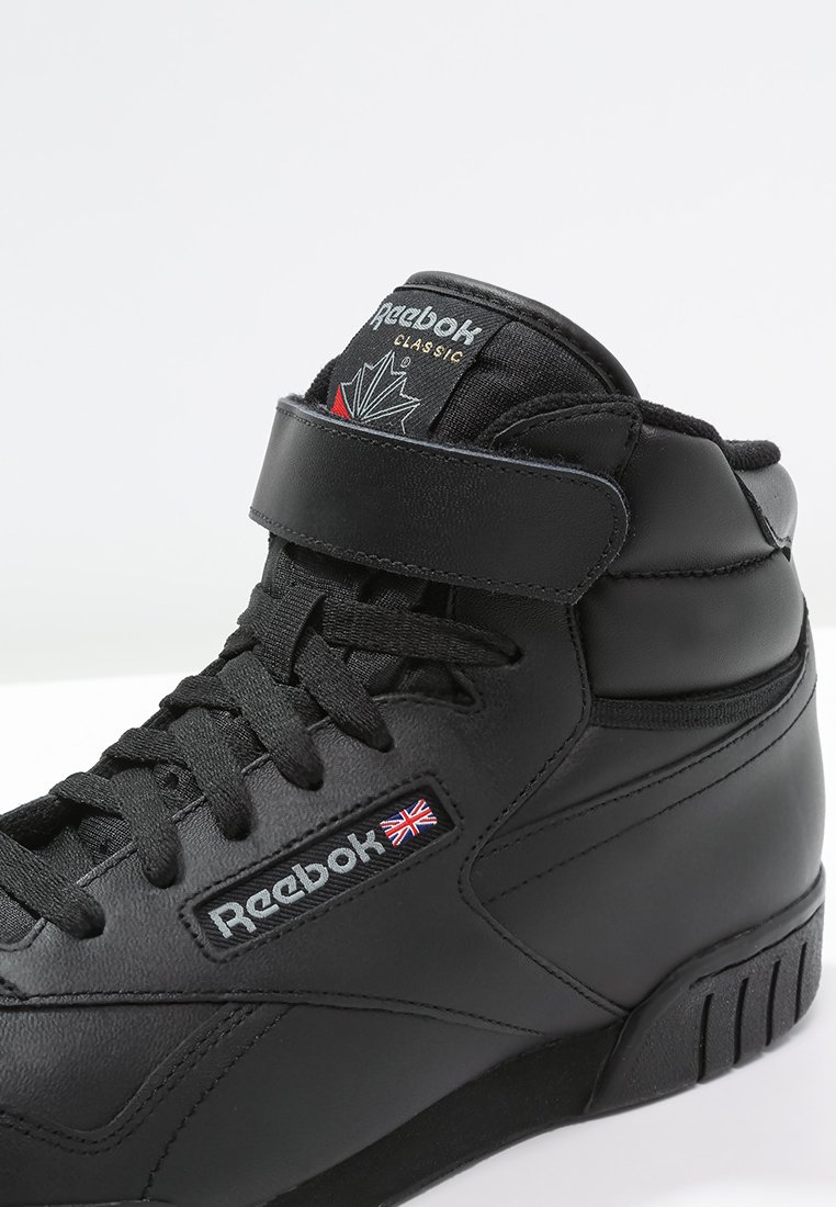 Reebok Classic Ex O Fit Leather Shoes Sneakers Hoog Black Zwart Zalando Nl
