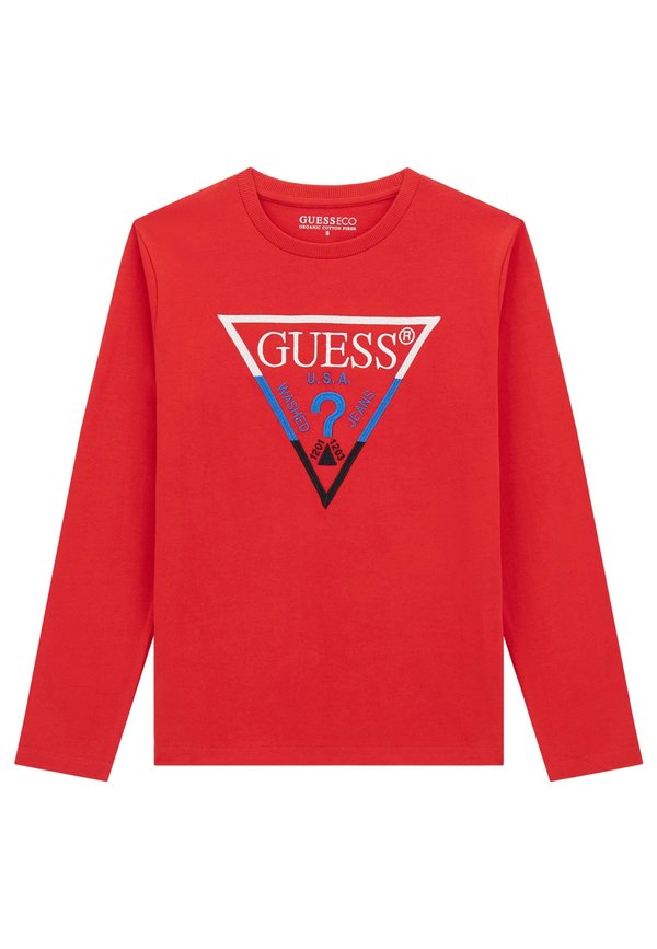 STICKEREI LOGO-DREIECK - Langarmshirt - rot