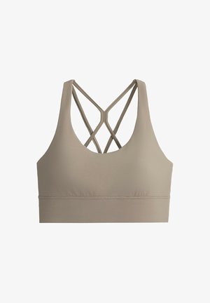 OYSHO, MEDIUM-SUPPORT COMFORTLUX SPORTS BRA WITH CUPS - Brassière - light brown