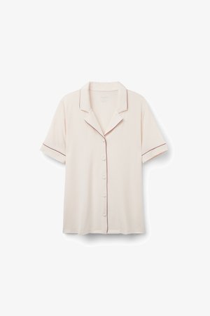 Intimissimi, SHORT-SLEEVED BUTTON-DOWN - Nachtwäsche Shirt - natürlich vanilla ivory