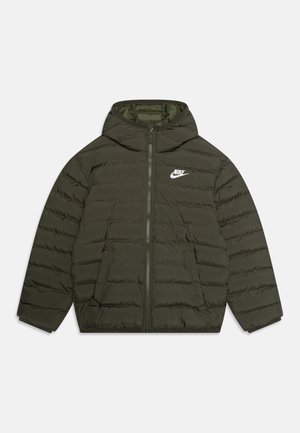 Nike Sportswear UNISEX - Winter jacket - cargo khaki/white