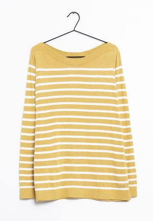 Stickad tröja - yellow