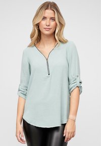 Cloud 5ive MIT TURN-UP-ÄRMELN UND ZIPPER - Bluza - green