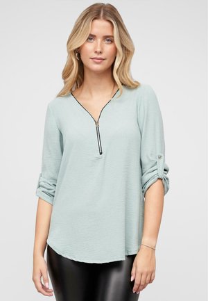 Cloud 5ive MIT TURN-UP-ÄRMELN UND ZIPPER - Blouse - green