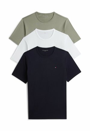 3-PACK SIGNATURE CREW NECK - T-shirt basique - navy blue utility sage white
