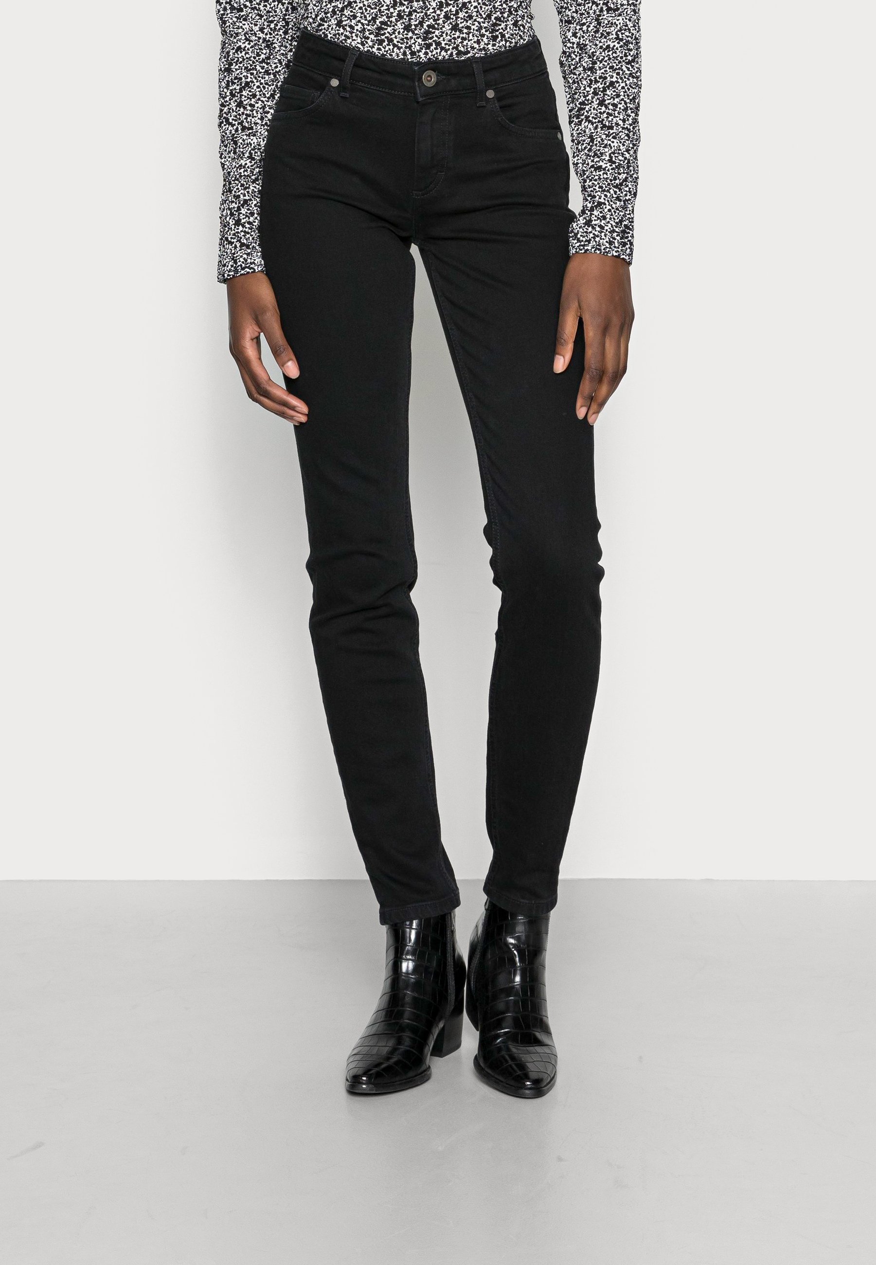 Marc O'Polo TROUSER SLIM FIT REGULAR LENGTH MID WAIST - Jeans Skinny Fit -  black wash/nero - Zalando.it