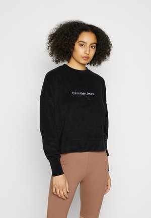 MONOGRAM TOWELLING - Sweatshirt - black