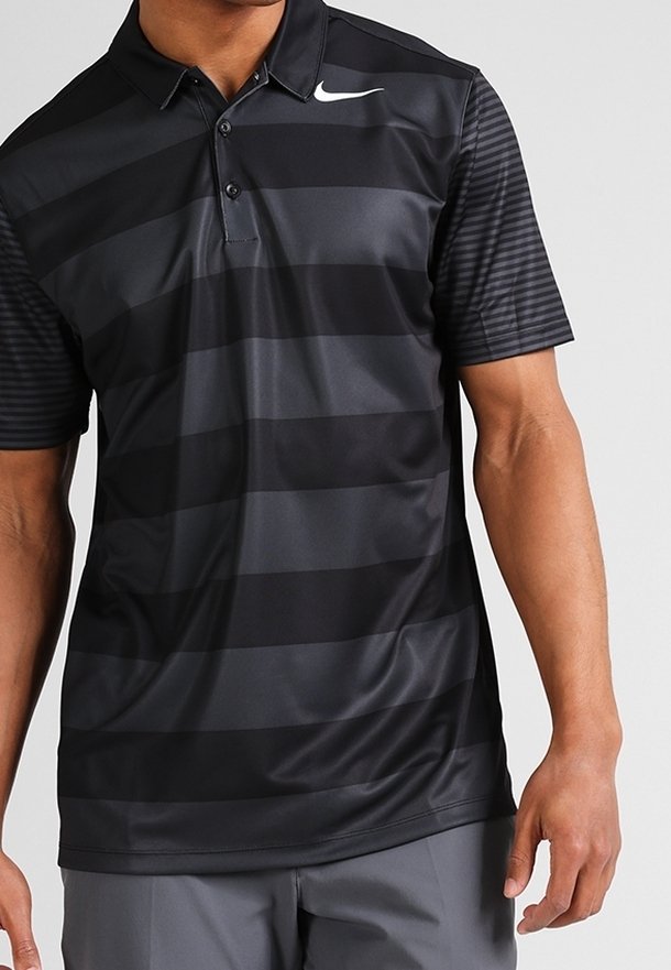 nike black collar t shirt