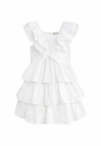 Baker by Ted Baker FRILLED BRODERIE REGULAR FIT - Rochie cocktail/Rochie petrecere - white