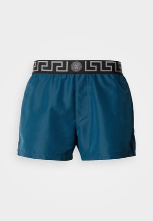 SWIM NEW LOGO - Šortky na plávanie - petrol blue/nero/silver-coloured