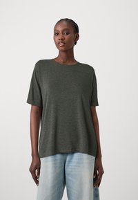 JDY JDYMILA O-NECK - T-shirt basic - dark grey melange
