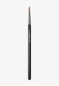 Schwarzer Make-up-Pinsel mit feiner, spitzer Spitze, verchromtem Ferrule und mattem Griff; gekennzeichnet mit "MAC 209" für präzise Anwendung.