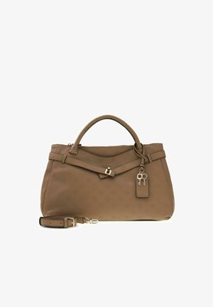 Guess, ELLA LOGO GIRLFRIEND SATCHEL - Bolso de mano - beige logo