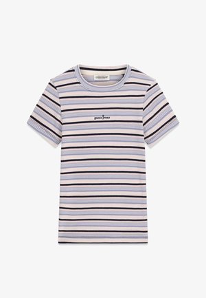 Guess, GESTREIFTES T-SHIRT - T-shirts print - mehrfarbig grundton blau