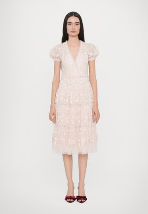 LAYERED DRESS - Vestido de cóctel - dusk pink/cream