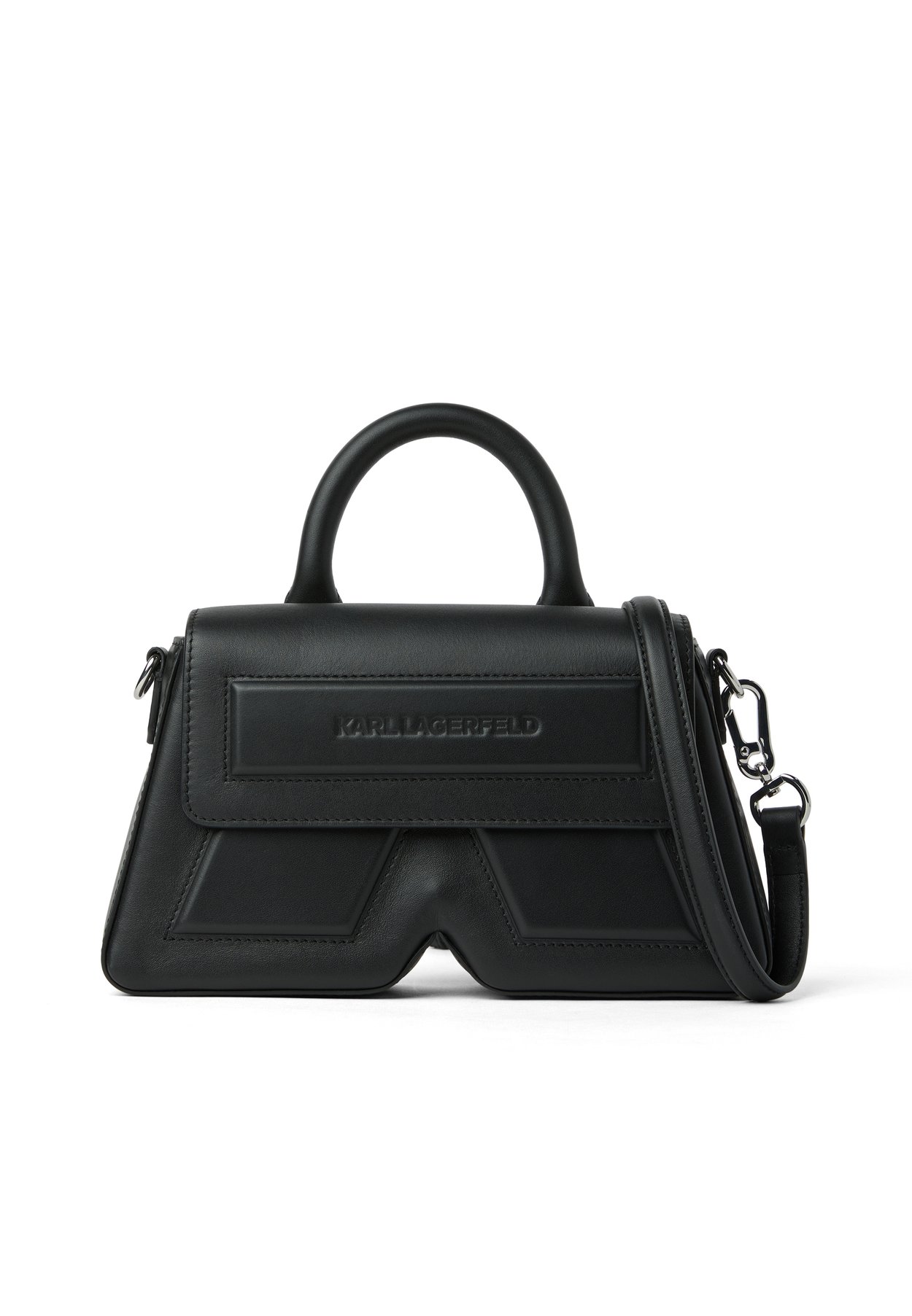 Karl Lagerfeld Ikon Crossbody Bolso de Mano - Black/Nickel