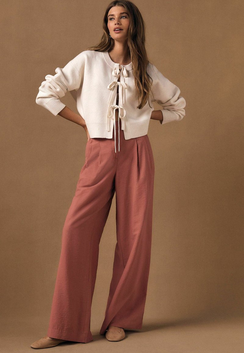 Pantalon Festival Fleuri Rose NEXT Taille 10 - Occasion Très Bon état (Style Bohème)