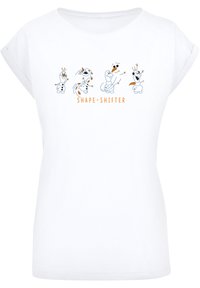 SHIFTER FROZEN T-Shirt print OLAF - DISNEY white/weiß SHAPE - F4NT4STIC