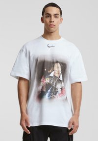 Karl Kani - TINY SIGNATURE TEE - Potiskana majica - white Miniaturna slika 1