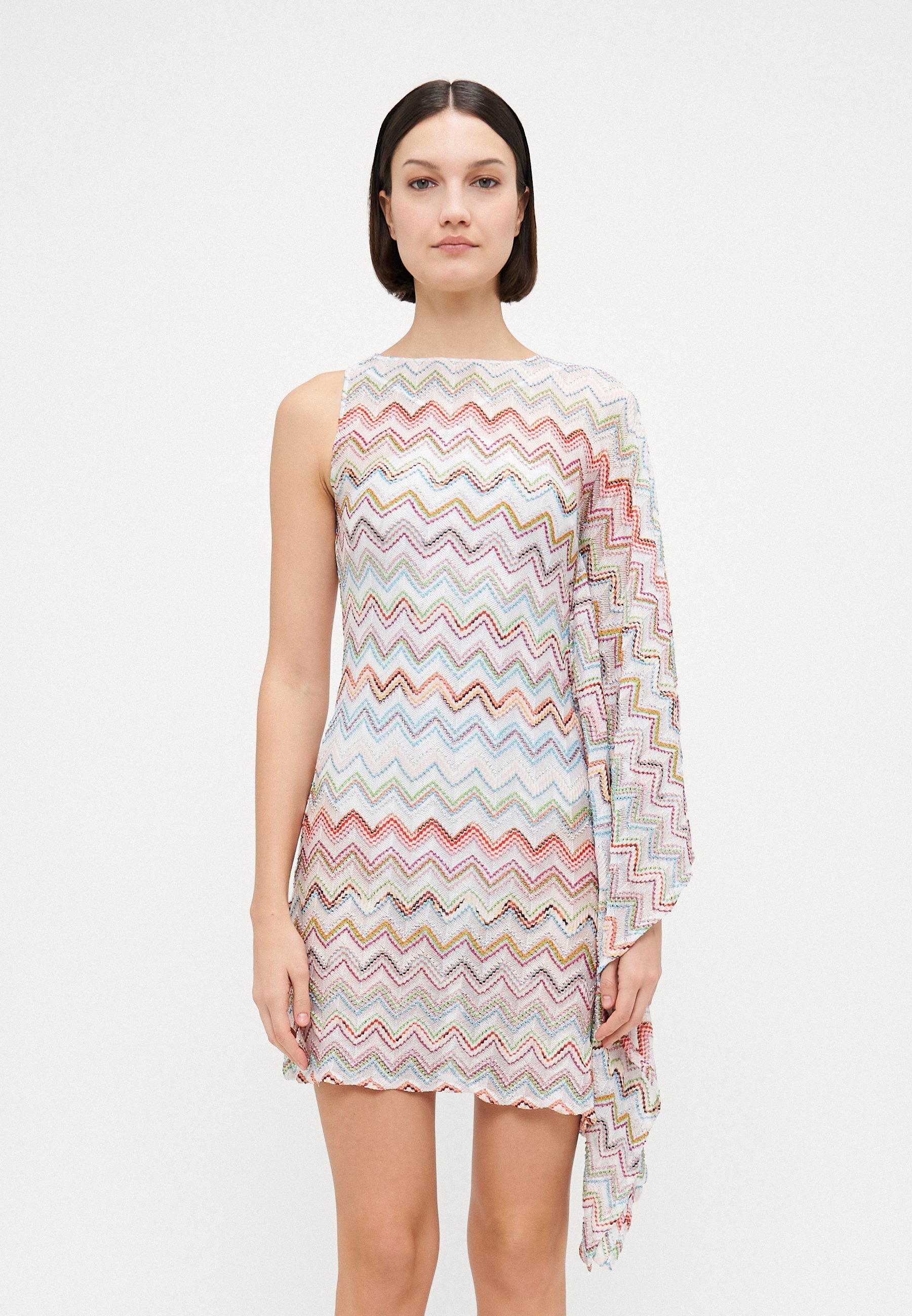 missoni short beach dress Cover Up Missoni Short Dress Missoni SHORT COVER UP Beach Accessory  Multicolor/white/multi