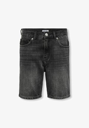 JEDGE MID RISE GERADE - Kratke hlače iz džinsa - washed black