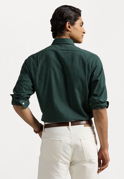 Polo Ralph Lauren CUSTOM FIT PERFORMANCE TWILL SHIRT - Button down-skjorte - landmark green heather