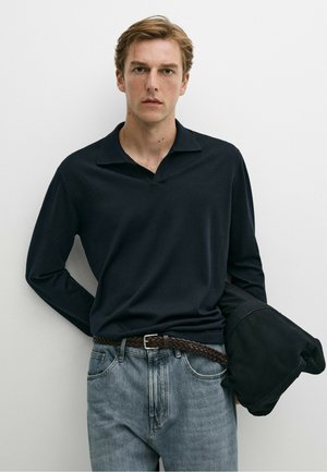 Massimo Dutti, Poloshirts - dark blue