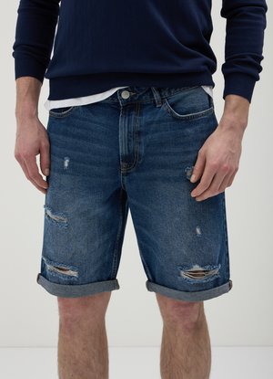 BERMUDA - Shorts di jeans - blu