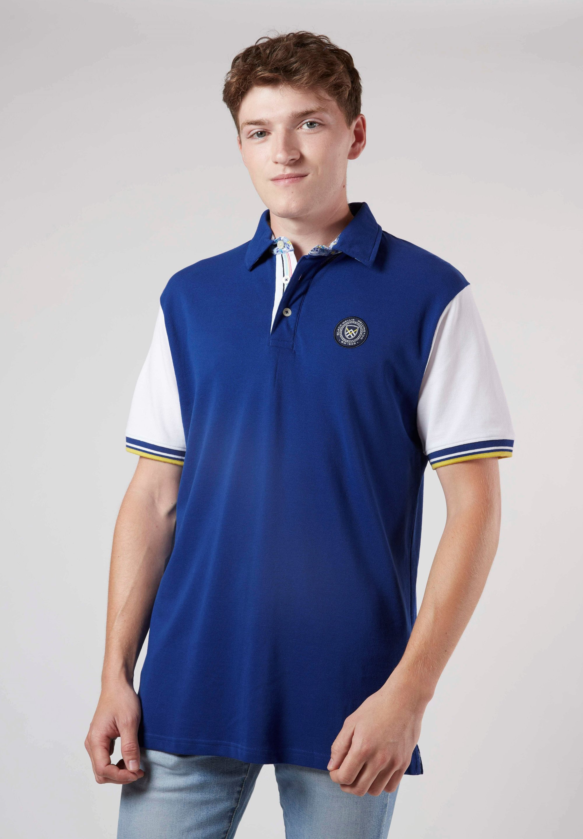 BLACK WELLIS MANCHES COURTES RESORT ISLAND NEWPORT Polo bleu