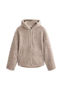 FAUX-SHEARLING HOODED - Polárdzseki - light brown
