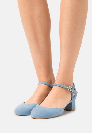 LEATHER - Czółenka - light blue