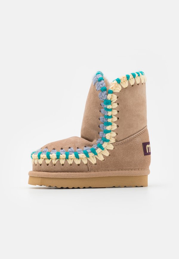 ESKIMO OVERSTICHING UNISEX – Snowboot/Winterstiefel – camel