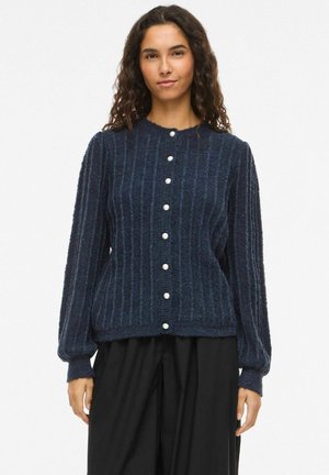 VIHILDE RUNDHALS - Cardigan - navy blazer