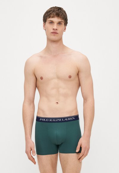 Πράσινα βαμβακερά boxer briefs με μπλε σκούρο ελαστικό κορδόνι που φέρει το λογότυπο "POLO RALPH LAUREN", εφαρμοστή σχεδίαση για άνεση και στήριξη.