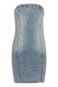 NIELLE SHORT DRESS - Τζιν φόρεμα - mid blue washed