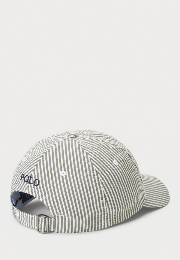 SEERSUCKER BALL CAP UNISEX - Cap - new olive seersucker4