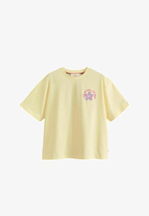 Little Bird, REGULAR FIT - BOXY T-SHIRT - T-Shirt print - yellow slogan
