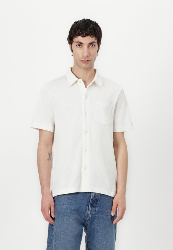 OPEN FULL PLACKET - Shirt - ivory petal