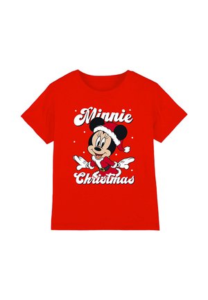 Disney MINNIE MOUSE SANTA - T-Shirt print - red