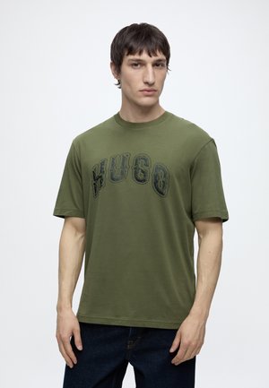 HUGO, - T-shirt z nadrukiem