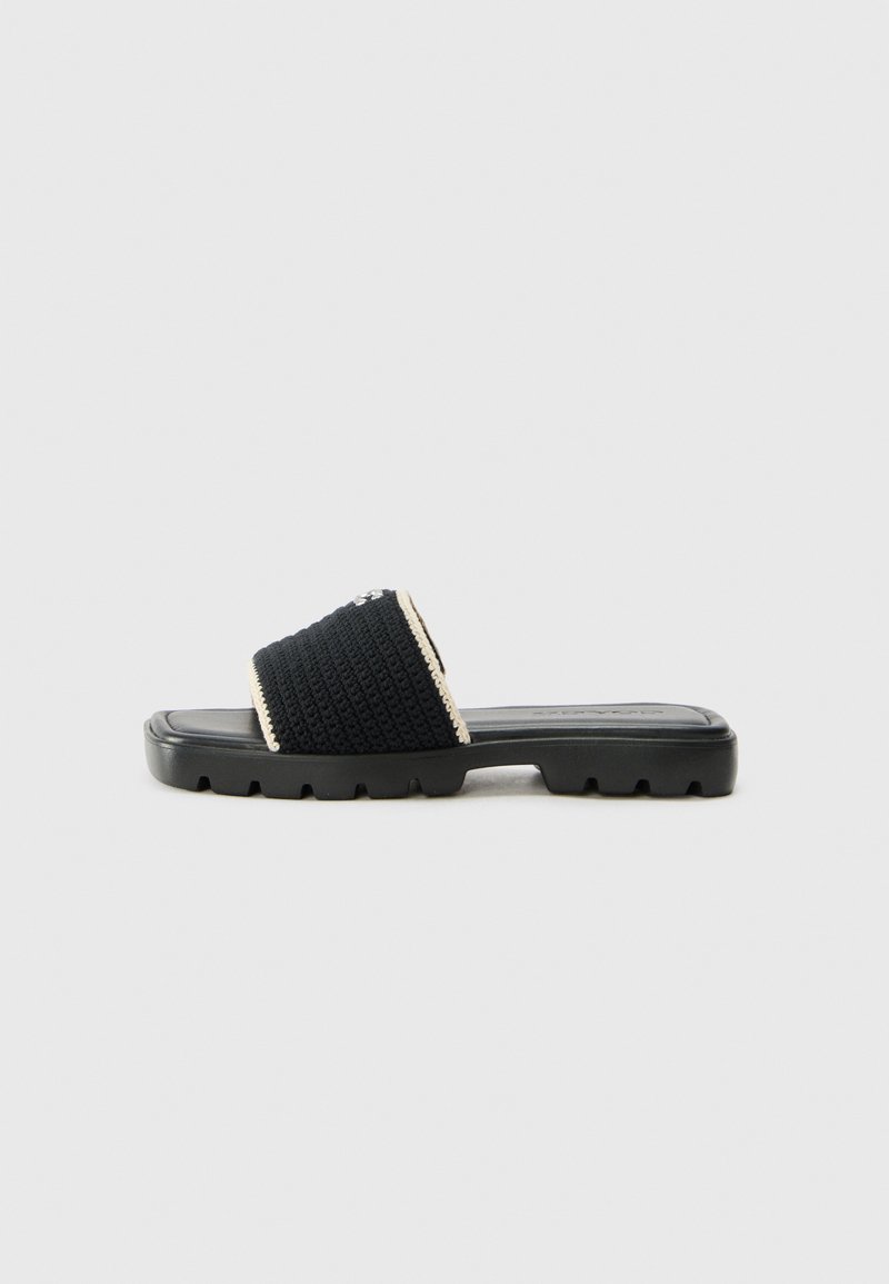 COACH - FLORENCE - Pantolette flach - black/chalk, Vergrößern