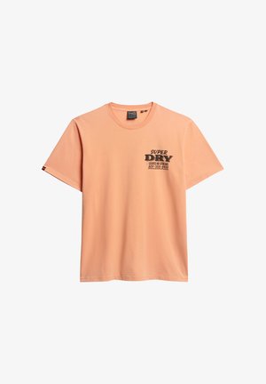Superdry & Co TRADE TOOLS - T-shirt print - copper tan orange