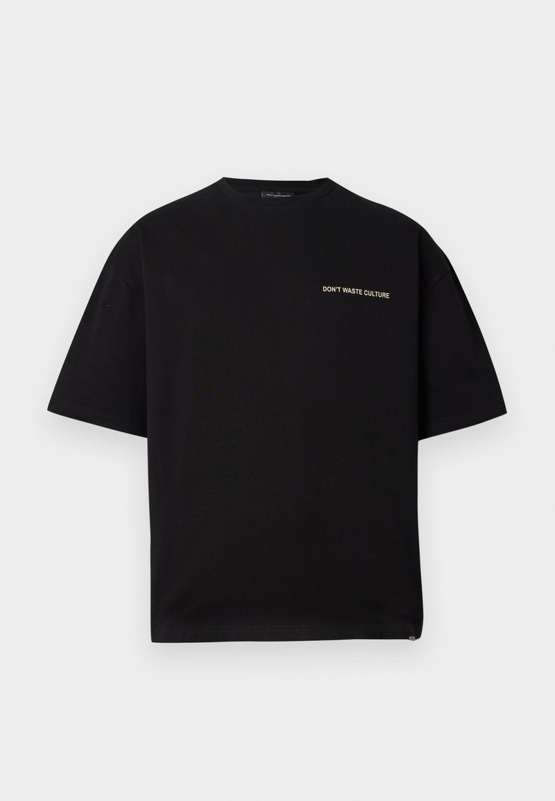 Don’t Waste Culture T-shirt print zwart